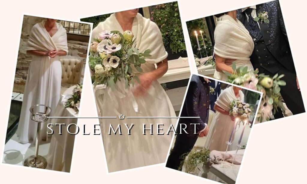 Stola coprispalle scialle sposa matrimonio
