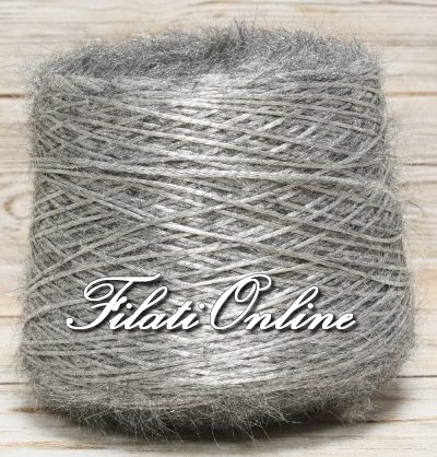 P300G filato pelliccioso grigio argento 1285gr 38,55€