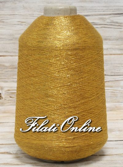 VIL55o Filato in viscosa con lurex oro