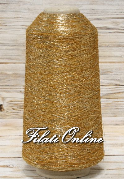 VIL55o Filato in viscosa con lurex oro