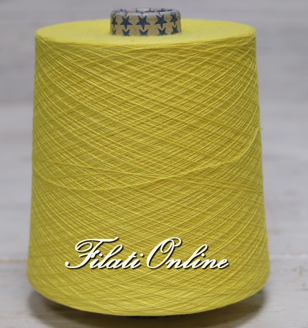 600 grammo Cono Cotone Rich Fancy filato in color panna/Rame e Oro filato in Italia. 