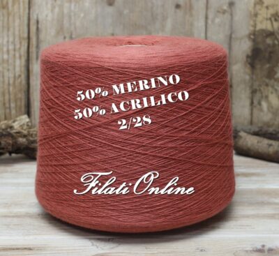 50% MERINO 50% ACRILICO 2/28
